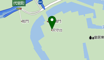 天守閣跡の地図画像
