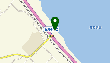 生見海水浴場の地図画像