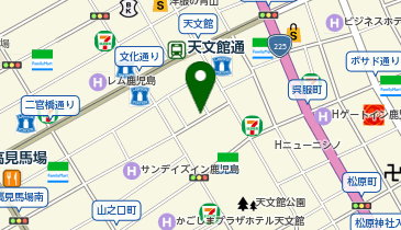 鹿児島 天文館 池田選茶堂の地図画像