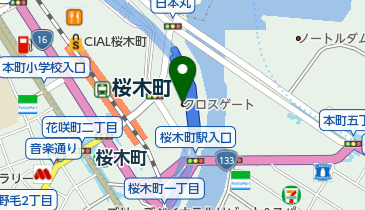 屋上庭園の地図画像