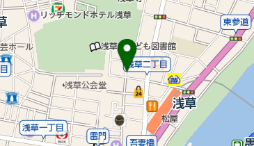 レストラン大宮 浅草本店の地図画像