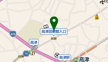 溝口緑地の地図画像