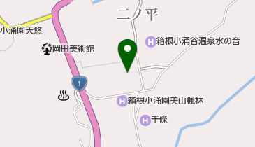 箱根・小涌谷の紅葉の地図画像