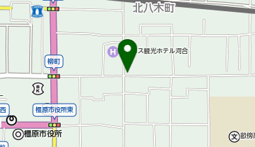 八木札の辻交流館の地図画像