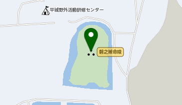 磐之媛命陵古墳の地図画像