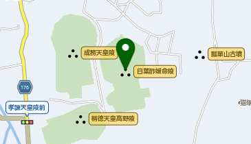 佐紀陵山古墳(日葉酢媛命陵)の地図画像