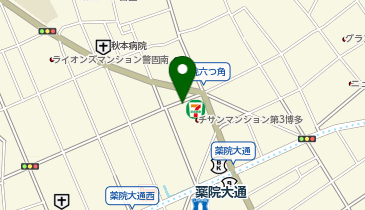 ボンバーキッチン 薬院本店の地図画像