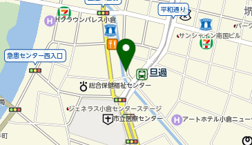 旦過うどんの地図画像