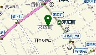 炭火焼庄八の地図画像