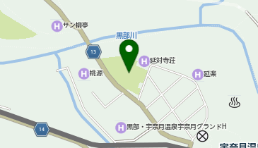 宇奈月公園の地図画像