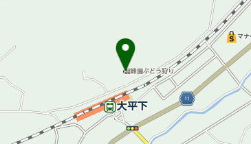 盤峰園ぶどう狩りの地図画像