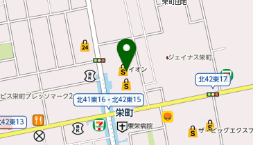 イオン札幌栄町店の地図画像