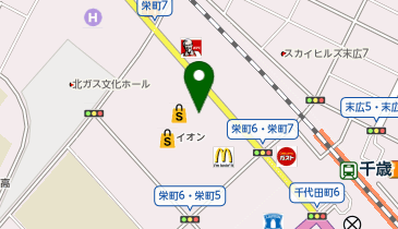 イオン千歳店の地図画像