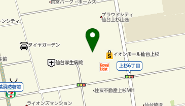 イオンスタイル仙台上杉の地図画像