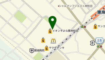 イオンスタイル東岸和田の地図画像