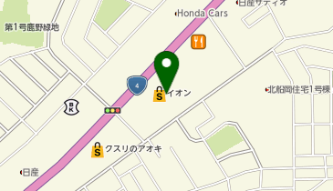 イオン船岡店の地図画像