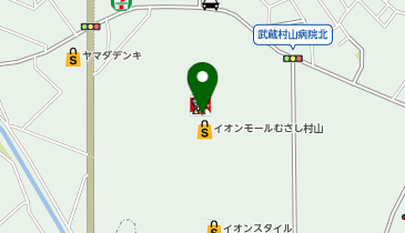 イオンスタイルむさし村山の地図画像
