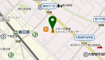 イオン大野城店の地図画像