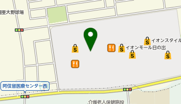イオンスタイル日の出の地図画像
