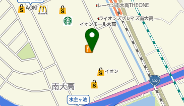 イオン大高店の地図画像