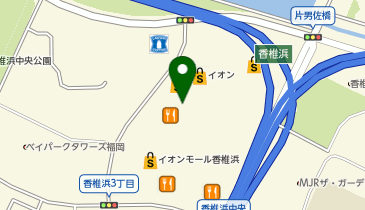 イオン香椎浜店の地図画像