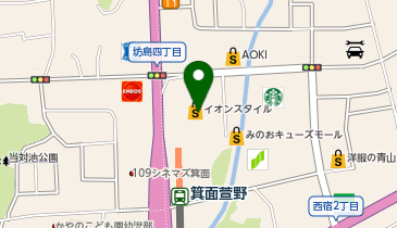 イオンスタイル箕面の地図画像