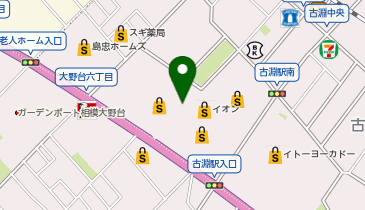 イオン相模原店の地図画像