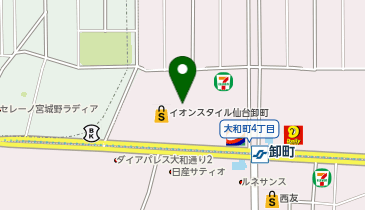 イオンスタイル仙台卸町の地図画像