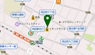 イオンスタイル河辺の地図画像