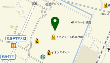 イオンスタイル広島祇園の地図画像