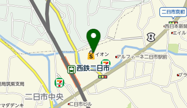 イオン二日市店の地図画像