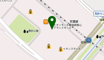 イオンスタイル幕張新都心の地図画像