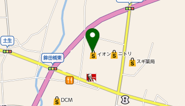 イオン蒲郡店の地図画像