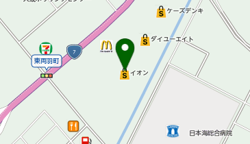 イオン酒田南店の地図画像