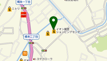 イオン新宮店の地図画像