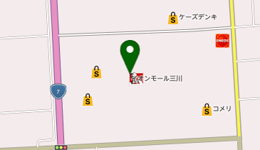 イオン三川店の地図画像