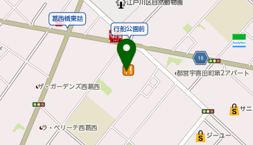 イオン葛西店の地図画像