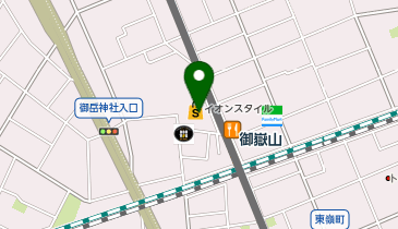 イオンスタイル御嶽山駅前の地図画像