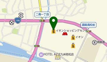 イオン若松店の地図画像