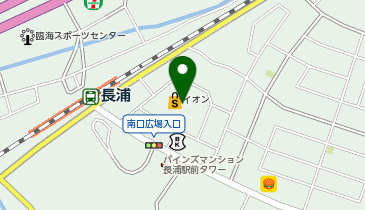 イオン長浦店の地図画像