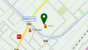 イオン登別店の地図画像
