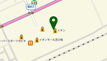イオン苫小牧店の地図画像