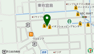 イオン焼津店の地図画像