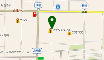 イオンスタイル尼崎の地図画像