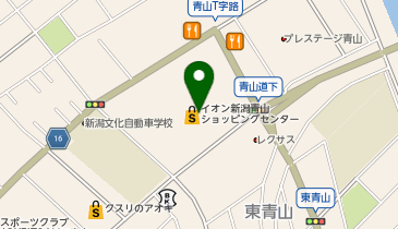 イオン新潟青山店の地図画像