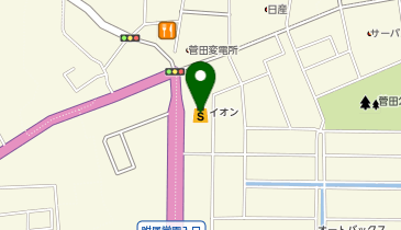 イオン菅田店の地図画像