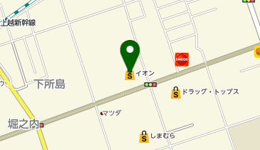イオンとやの店の地図画像