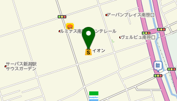 イオン笹口店の地図画像
