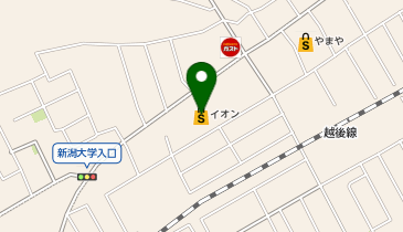 イオン大学前店の地図画像