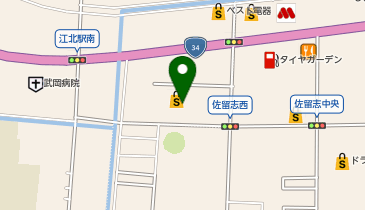 イオン江北店の地図画像